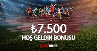 Youwin 7500 TL Hoş Geldin Bonusu